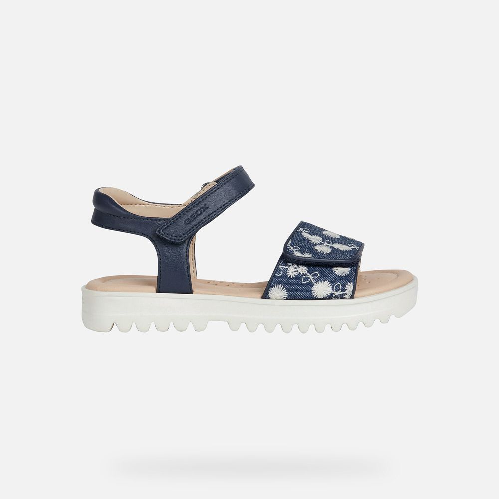 Sandalias Geox Menina Azul Marinho - Coralie - ROIKS8529